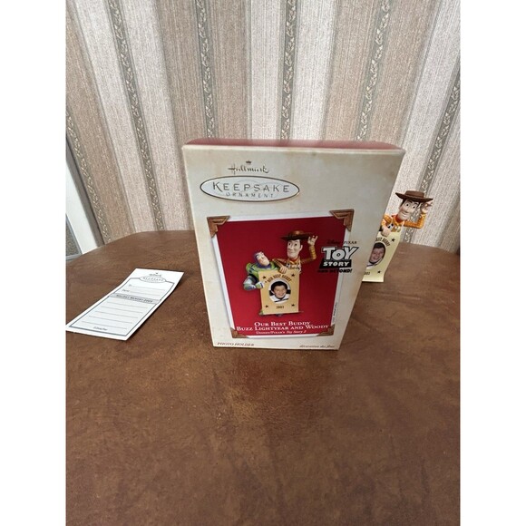 Hallmark Keepsake Ornament 2003 Toy Story Buzz Lightyear & Woody Our Best Buddy - Picture 14 of 16